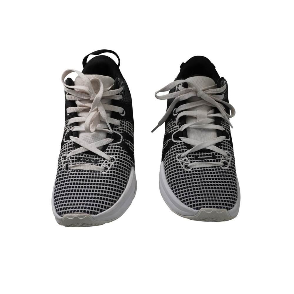 Nike LeBron Witness 7 Black White Grid Basketball Shoes DM1123-100 Mens 9.5 - Picture 2 of 13
